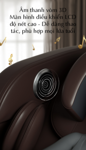 loa HIFI ghế massage toàn thân luxury 4D KS 828